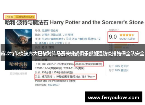 茹波特染疫缺席大巴黎对阵马赛关键战俱乐部加强防疫措施保全队安全